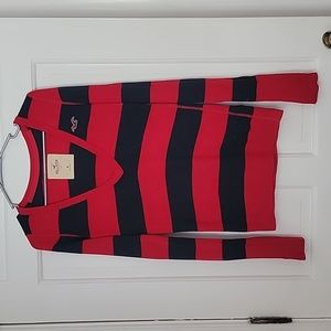 Hollister Red/Blue Strip Sweater Size M